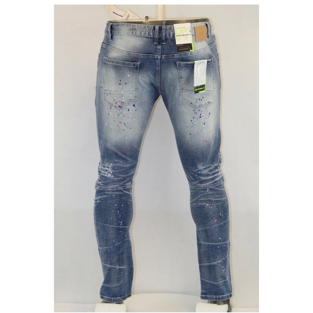 Distressed jeans